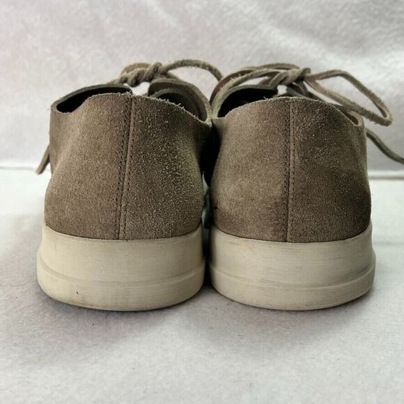 Vince Sneakers Mens 11.5M Brown Suede Leather Casual Shoes Lace Up Lined main image 11